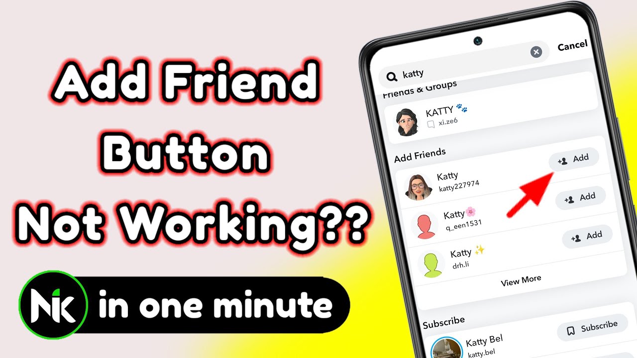 Why Snapchat Add friend Button Is Not Working 2023