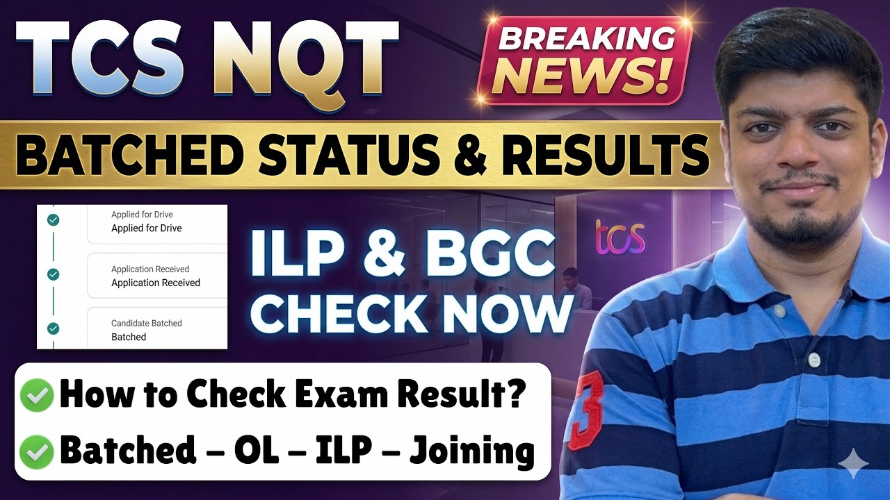 TCS NQT Batched Status - How to Check TCS NQT Exam Result | ILP, BGC ...