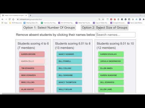 Group Maker Tutorial - YouTube