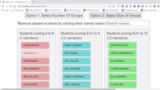Group Maker Tutorial
