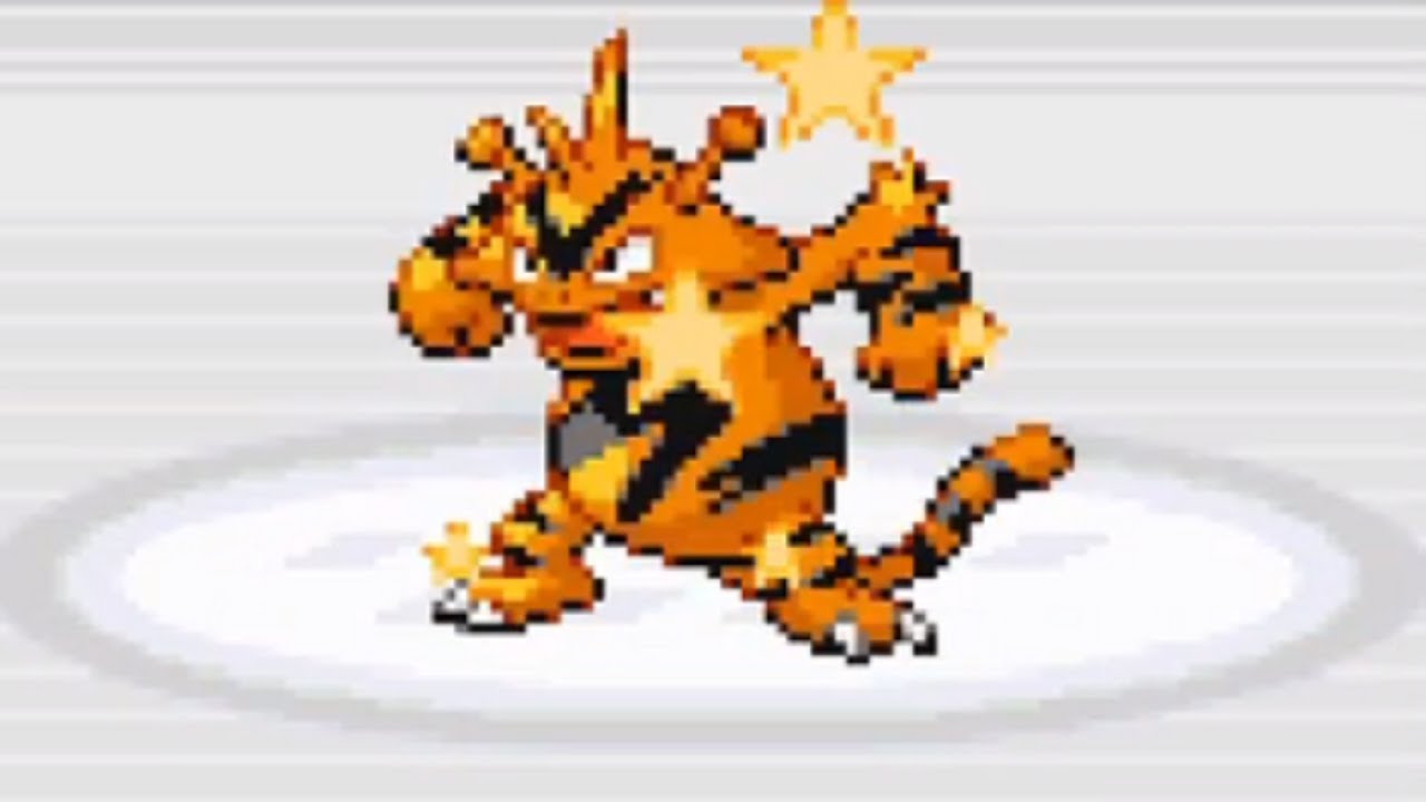 Live shiny Electabuzz after 294 REs Pokemon FireRed -