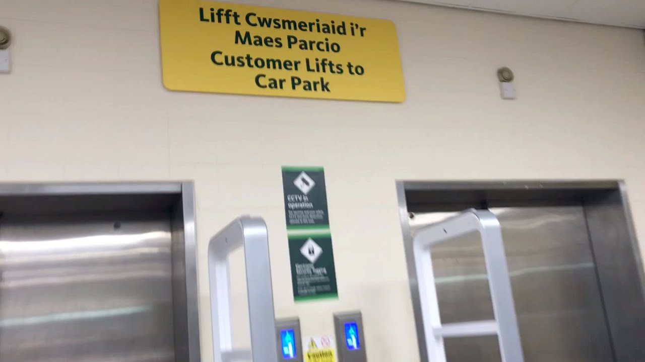 Keighley modernised by Pickerings lifts Morrisons in Bangor (Gwynedd