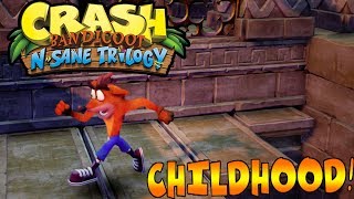 CHILDHOOD! Crash Bandicoot N' Sane Trilogy Walkthrough Livestream #1 (Crash Bandicoot PS4)