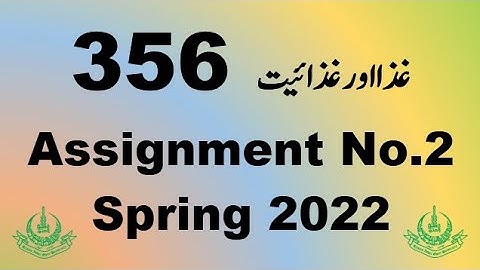 AIOU Code 356 Solved Assignment No.2 Spring 2022
