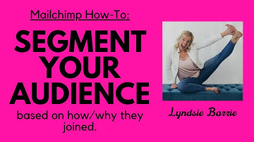 2020 Mailchimp How To: SEGMENT YOUR AUDIENCE