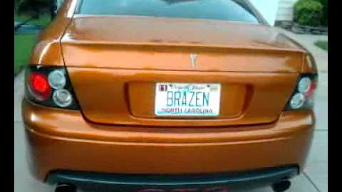 Nitrous GTO running nitrous vs ? Running in my dri...
