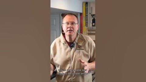 The BEST way to set the saw blade angle on your table saw! #shorts