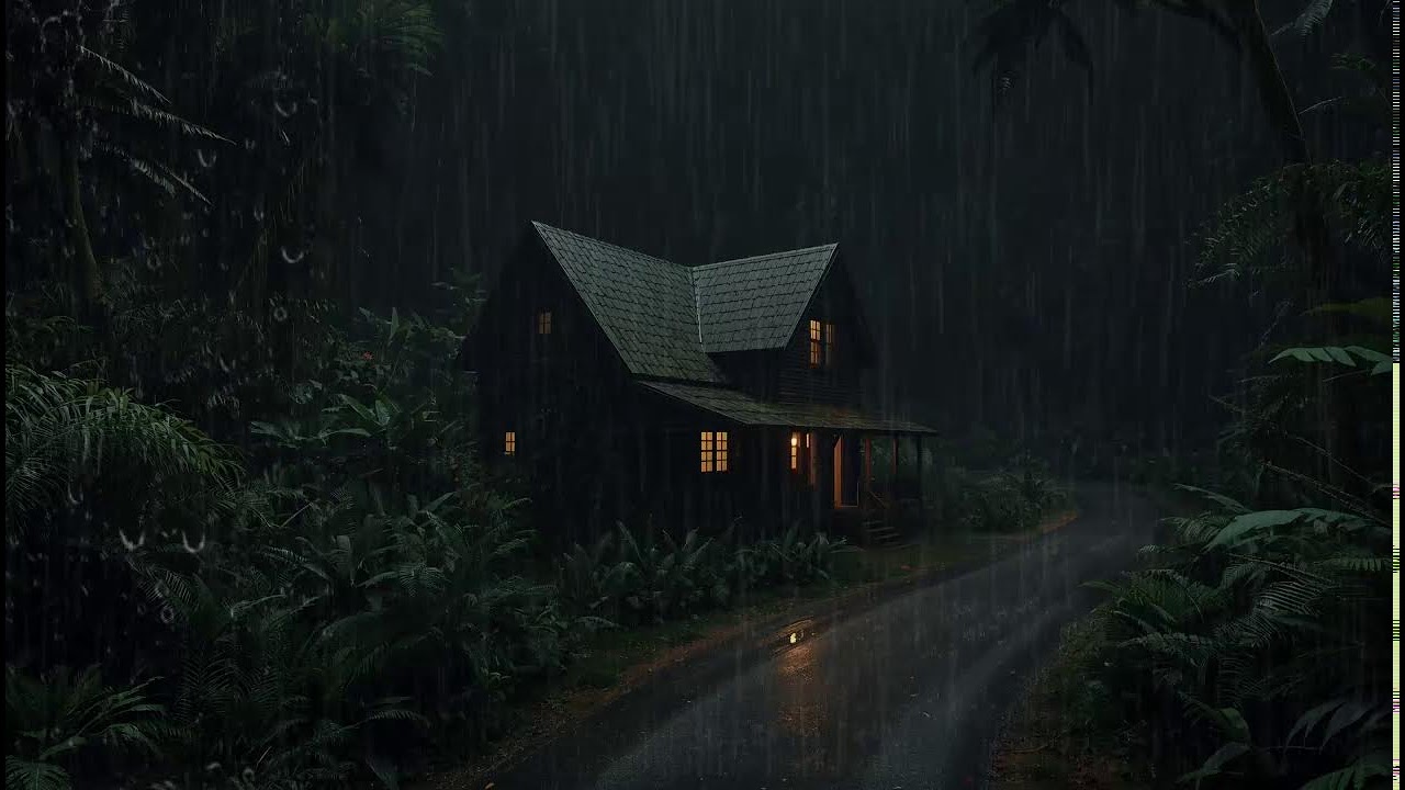 rain sound Relax and Sleep Soundly to the Melodious Sound of Rain on a Quiet, Foggy Night