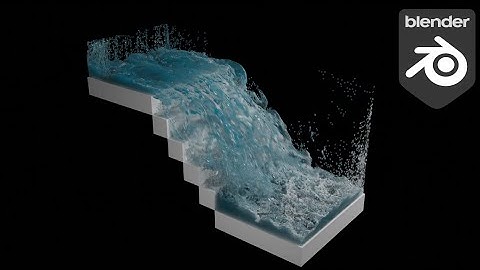 (Blender) (Waterfall Animation)