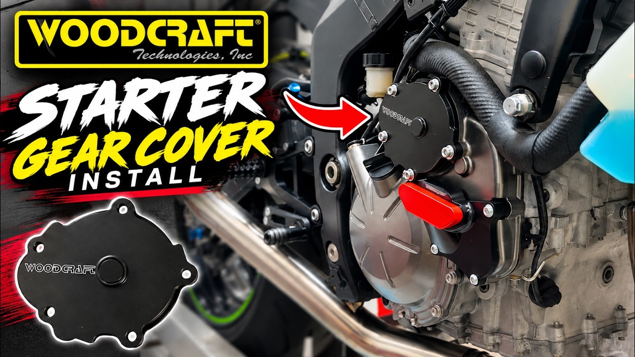 Woodcraft Kawasaki ZX6R 2007-2026 RHS Engine Starter Idle Gear Cover