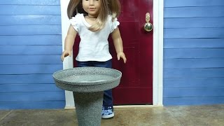 Doll Size Bird Bath