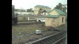 Станция Юдино из окна скорого поезда