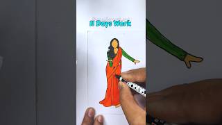 Amazing Girl Dance In Paper Art Gulabi Sarara Song | shorts gulabisharara