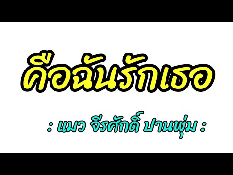 คือฉันรักเธอ  : แมว จีรศักดิ์ ปานพุ่ม :