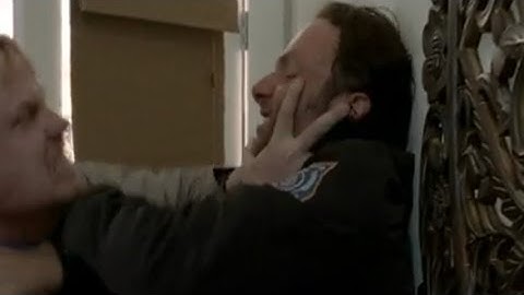 The Walking Dead Season 5 Episode 15 S5E15 Scene Sheriff Rick Barnes vs Pete