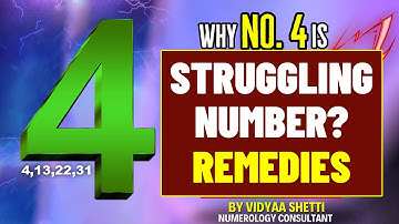 Numerology Number 4 I Rahu I Struggling Number I Numerology- your destiny in numbers