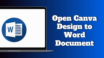 Hoe Canva Design openen in een Word-document