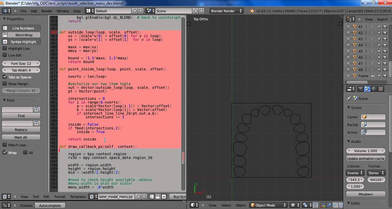 Blender 2.63 python openGL menu drawing - YouTube