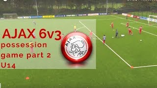 AJAX 6v3 possession game part 2