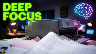 Vintage Dot Matrix Printer ASMR | Ultimate Focus & Study Ambience 🖨️✨