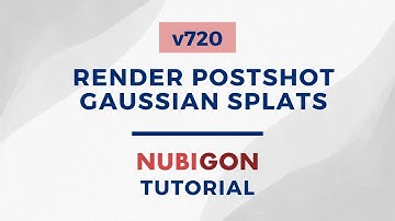 How to render Postshot Gaussian Splats