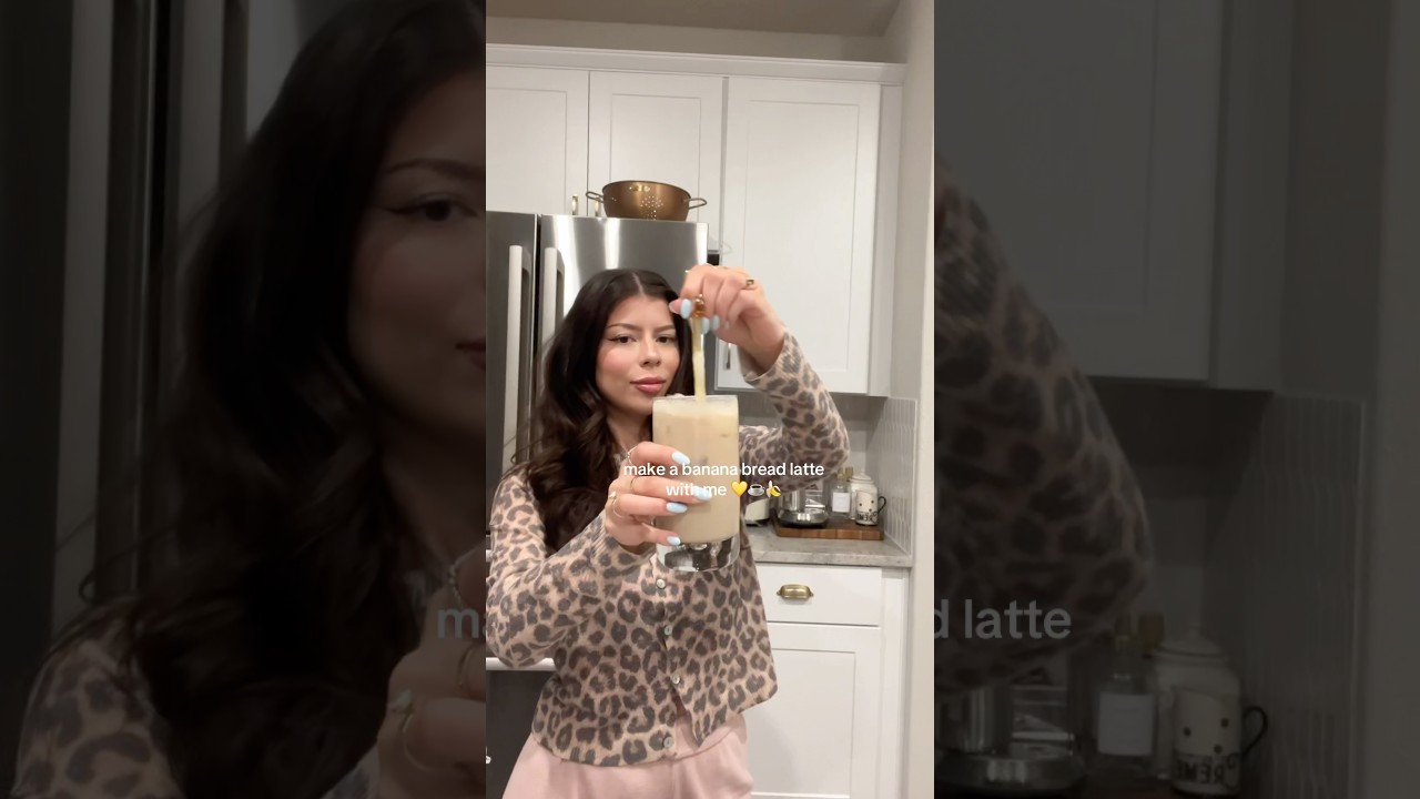 Asmr make a banana bread latte with me 🤍☕️ 