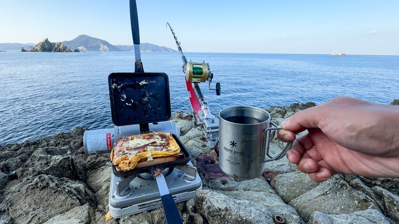 Deserted Island Big Game Survival] 4 days of fishing on the rocks