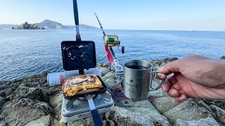 【無人島大物サバイバル】4日間磯の上で釣り三昧生活。毎日大物釣りを続けた末に…【#2】