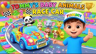 Tommy’s Baby Animals Race Car 🐶🐱🏎️ | Race, Match & Learn! | Fun Animal Racing Game for Kids screenshot 1