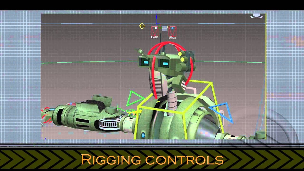 Robot Model, riging and textures. 3DS Max. - YouTube