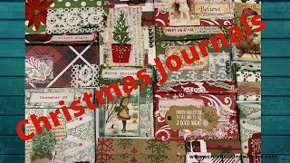 STARTING OUR CHRISTMAS JOURNALS ~ EPHEMERA POCKETS FROM SCRAPS FIRST