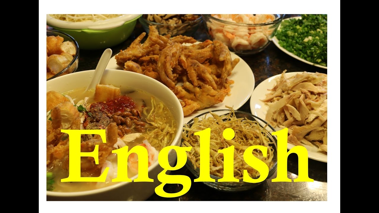 Cambodian foodChicken Feet Ginger PorridgeSpeak EnglishCooking with