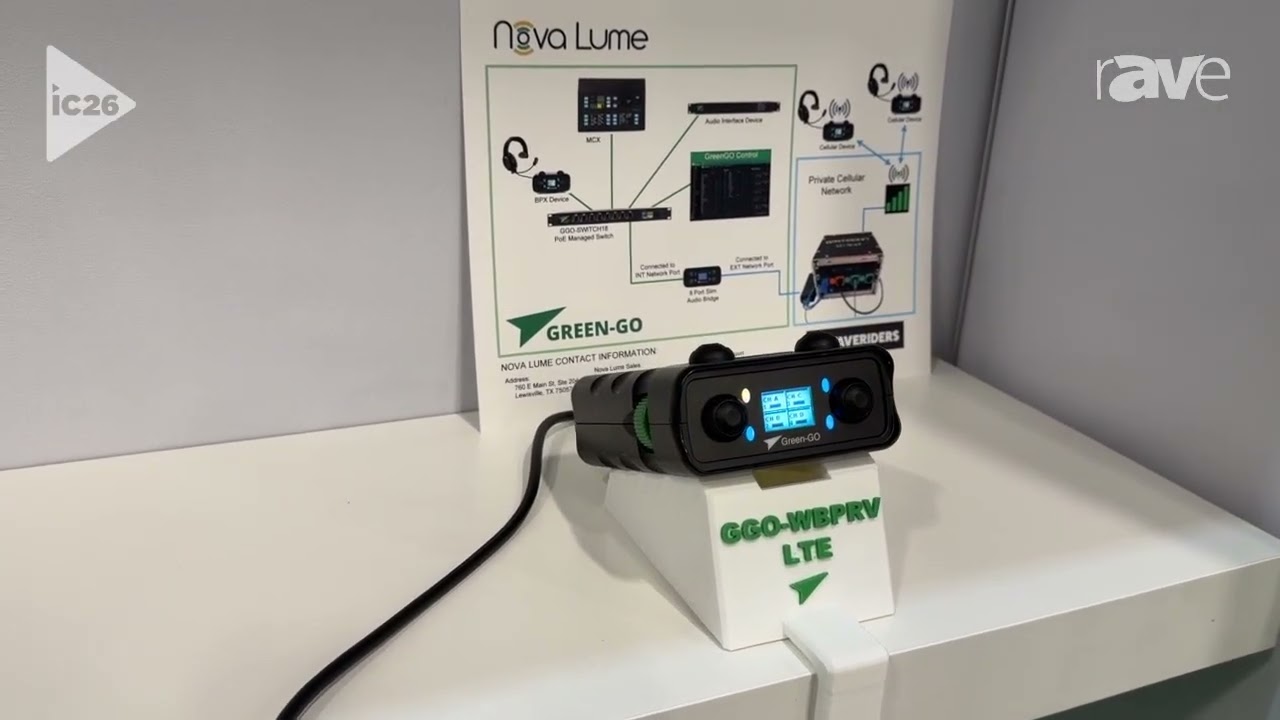InfoComm 2026: Green-GO / Nova Lume Features GGO-WBPRVLTE Wireless Beltpack Communication Device