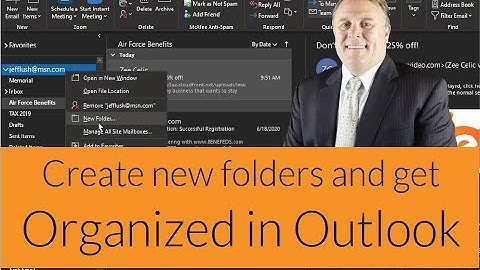 Get Organized in Outlook using folders [280521-1645]