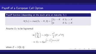 Monte Carlo Methods: Financial Application