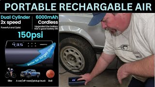 YANTU CORDLESS RECHARGEABLE PORTABLE AIR COMPRESSOR REVIEW by 417 FOX 230 views 4 months ago 3 minutes, 40 seconds