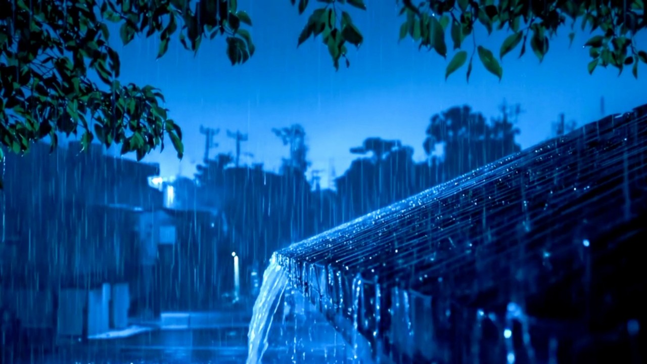 1 Hour of Heavy Rain: Fall Asleep Fast and Forget Everything 💤