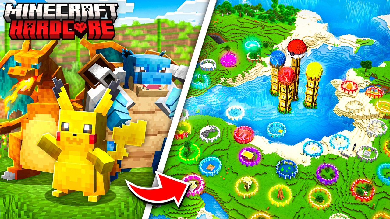I Spent 100 Days Building The Ultimate Pokémon Zoo In Minecraft !