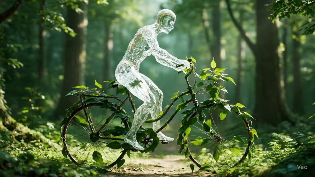 Water man drive a leaf Cycle 