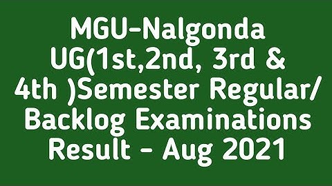 MahatmaGandi University|MGU results 2021|mgu 1st sem results|MGU 2nd sem result|MGU 4th sem results|