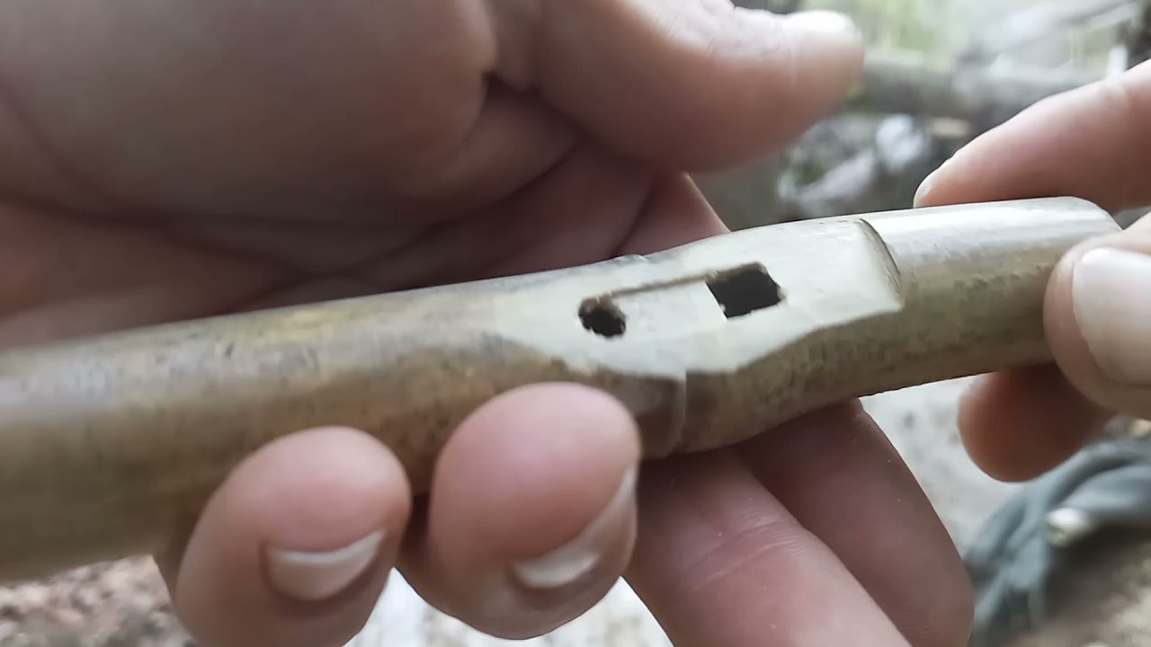 Make A Bamboo Flute with Hand Tools and Swiss Army Knife