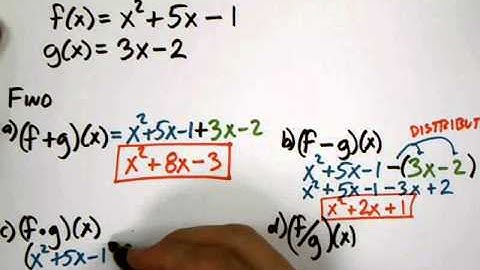 7 1 Operations on Functions