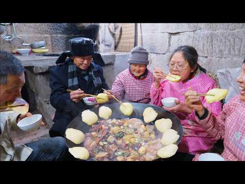 Traditional Home Food | Village Life Cooking & Family Dinner