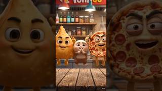 🥟 Momos vs 🥟 Samosa vs 🍕 Pizza | Ultimate Food Battle #AI #Shorts