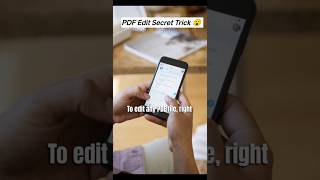 PDF File 🗃️ Edit Secret Trick 😮 #tech #technology #viral #techhacks #viralfeed #1millionviews