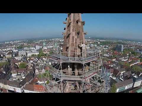 Das Freiburg Münster aus der Vogelperspektive
