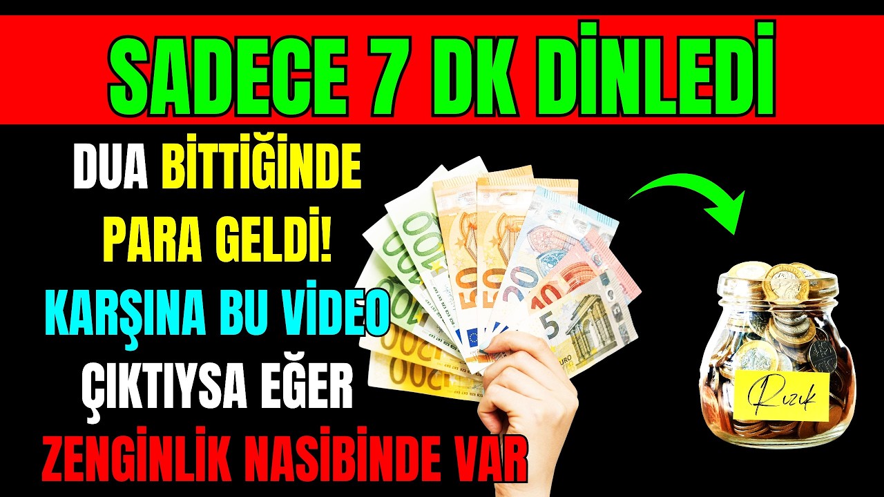 SADECE DİNLEDİ, DUA BİTİNCE RIZIK AÇILDI; BU VİDEO KARŞINA GELDİYSE BOLLUK KADERİNDE YAZILIDIR!!!