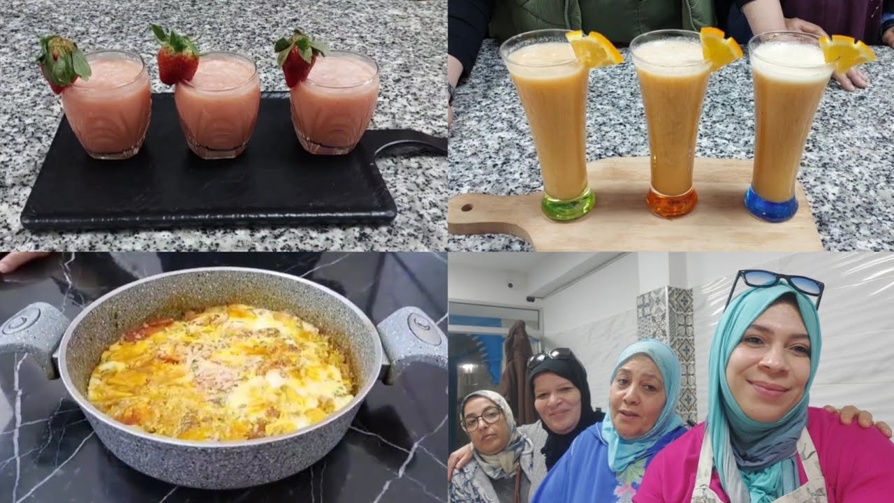 دابا كتخممي 🤔😅معرفتي آشنو توجدي الغداء إوا شوفي معايا هاد المقيلة شحال بنينة كتحمق مع العصير هههه👍🇲🇦