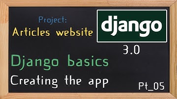 Django 3.0 Tutorial articles / news website |  Creating the app