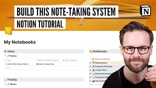Build this digital note taking system in Notion | Step-by-step Notion Tutorial screenshot 5